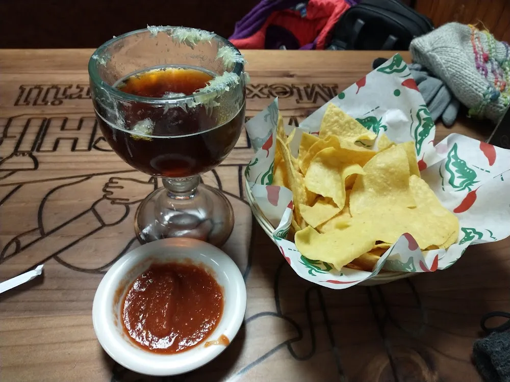Chips and Salsa and a Modelo Negra