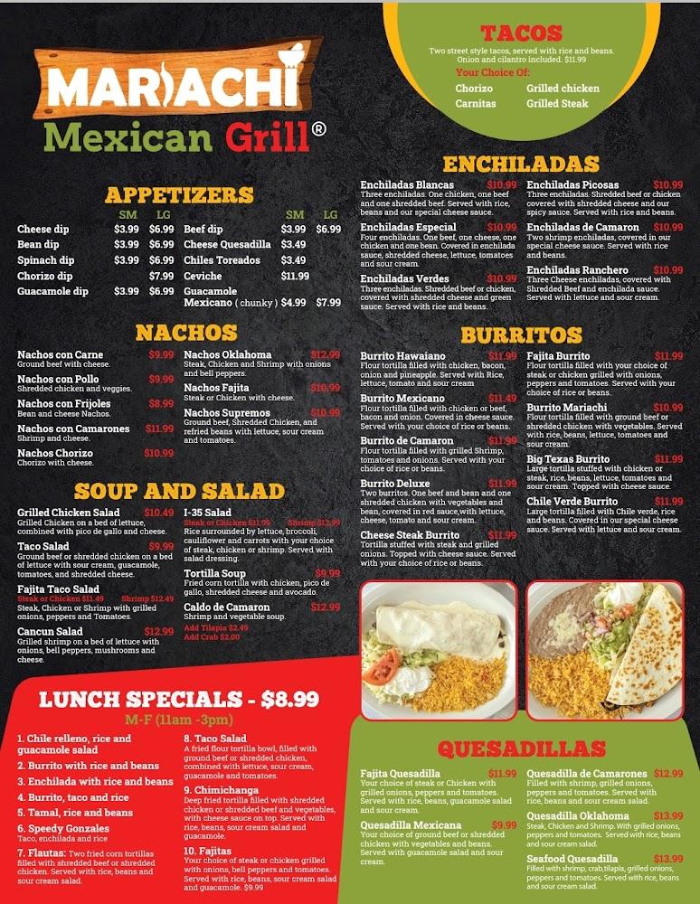Mariachi Mexican Grill Menu image 1
