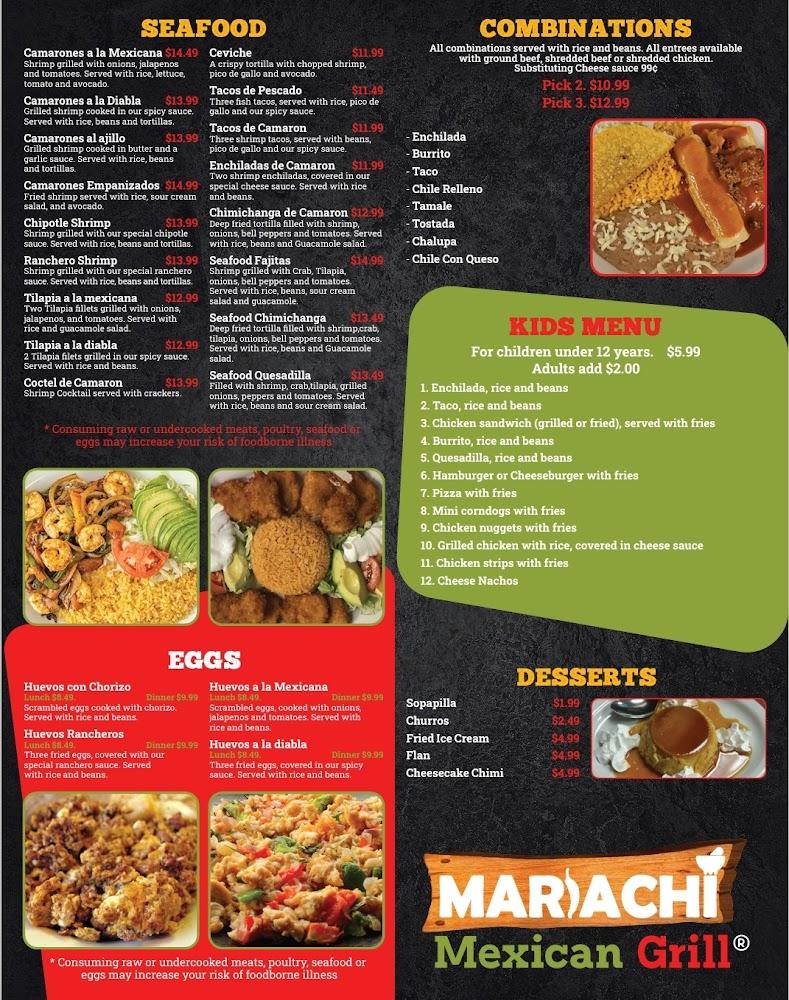 Mariachi Mexican Grill Menu image 3